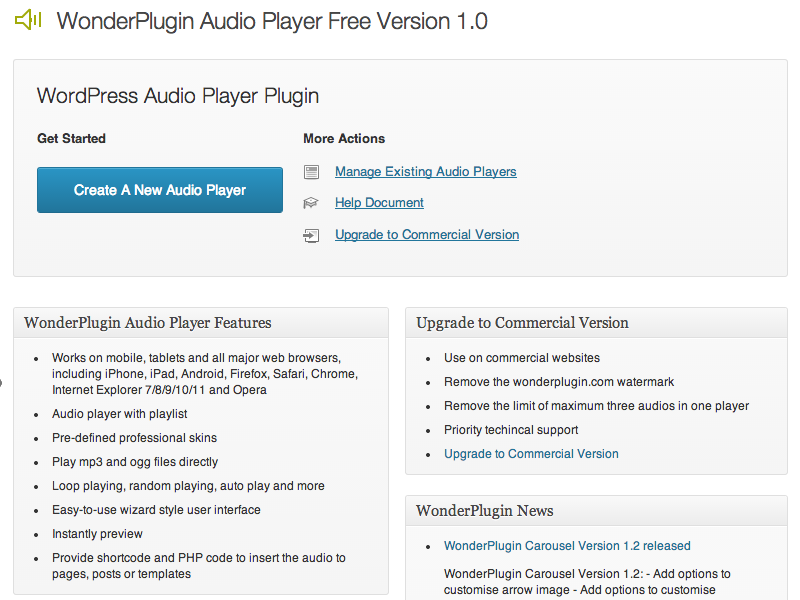 Plugin overview