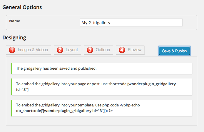 WordPress Grid Gallery