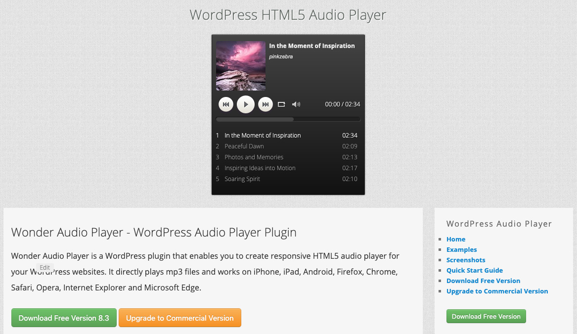 WordPress Shoutcast Player WordPress Plugin
