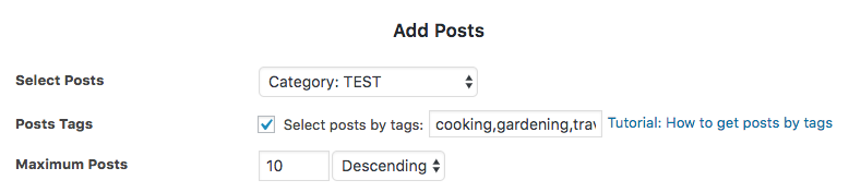 WordPress Posts Carousel by Tags and Category