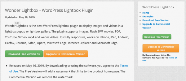 WordPress Lightbox Plugin