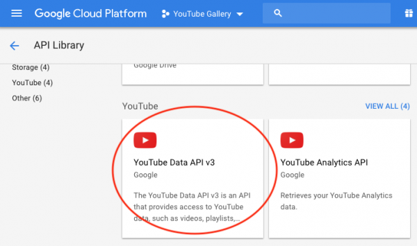 apply for a YouTube API Key