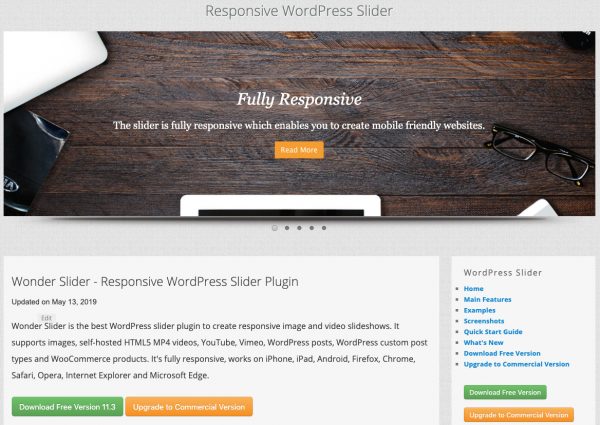 WordPress Full Screen Background Slider | WordPress Plugin