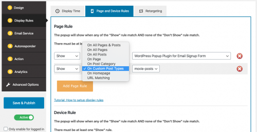 Display WordPress Popup Based on Custom Post Types | WordPress Plugin