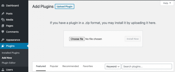 install WordPress plugin
