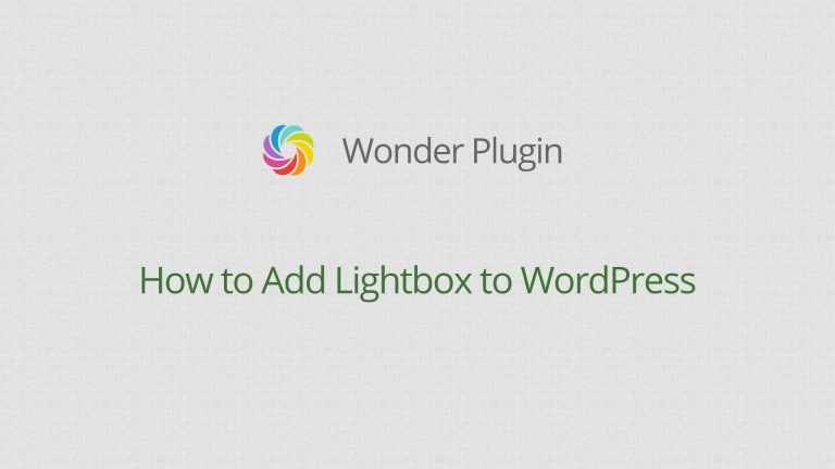 Responsive WordPress LightBox Gallery Plugin | WordPress Plugin